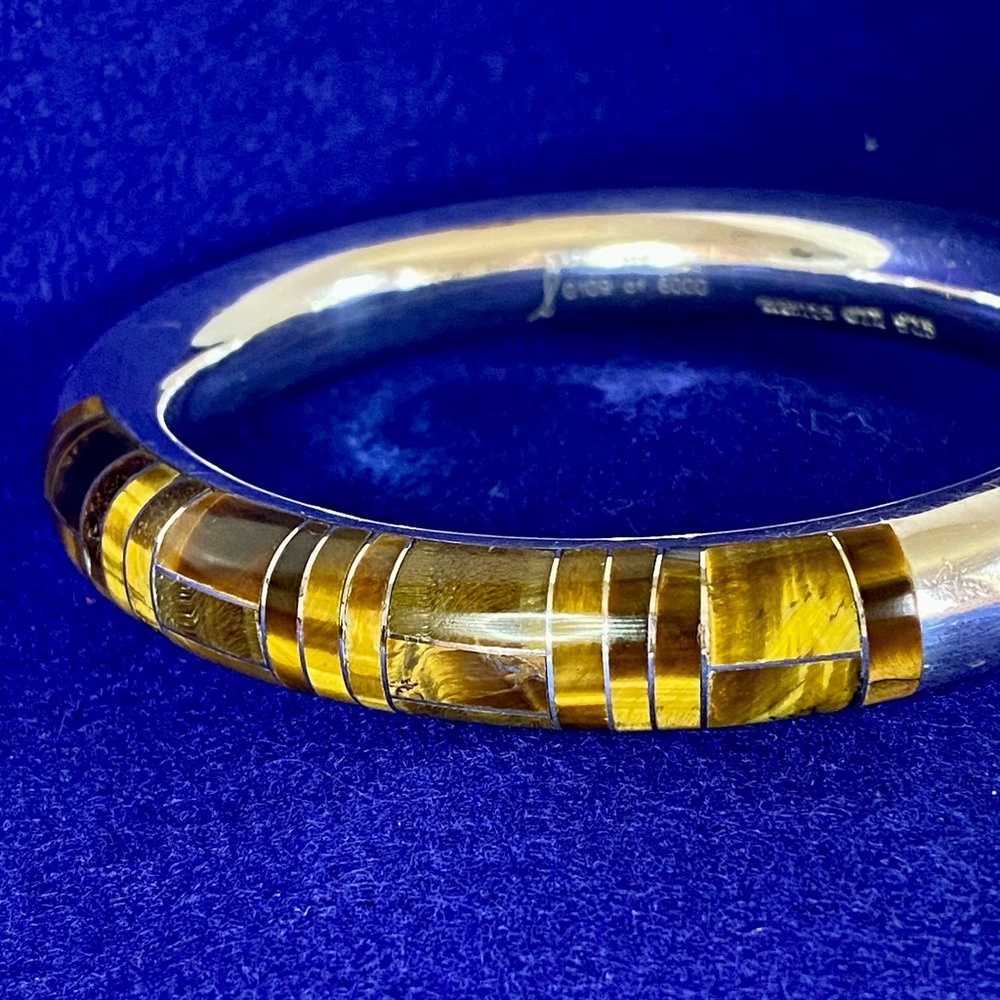Taxco silver tigers eye bracelet